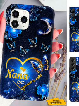 Butterfly Blessed To be called Mom Grandma Nana Mimi Gigi Auntie Personalized phone case SC2612423