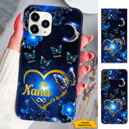 Butterfly Blessed To be called Mom Grandma Nana Mimi Gigi Auntie Personalized phone case SC2612423