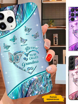 Butterfly Blessed To be called Mom Grandma Nana Mimi Gigi Auntie Personalized phone case SC261244