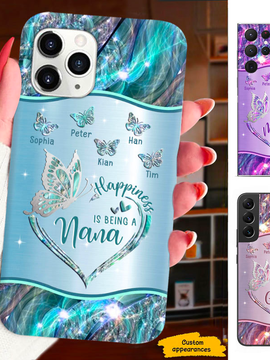 Butterfly Blessed to be called Grandma Nana Mimi Gigi Personalized Phone Case SC15124124