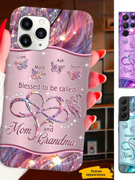 Butterfly Blessed to be called Grandma Nana Mimi Gigi Personalized Phone Case SC161248