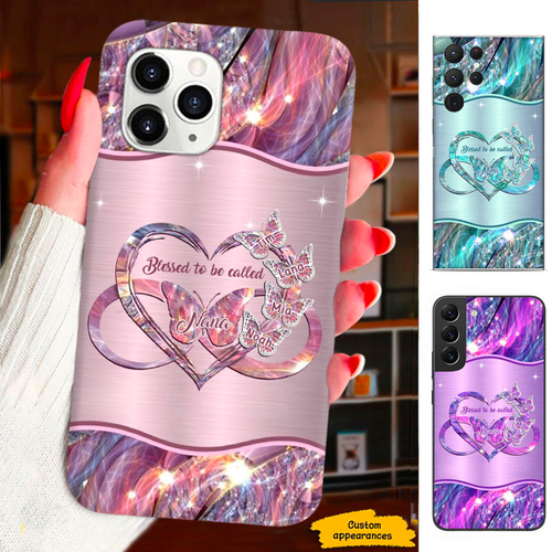 Butterfly Blessed to be called Mom Grandma Nana Mimi Gigi Auntie Personalized phone case SC2312420