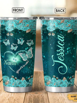 Butterfly Blessed to be called Nana Mimi Gigi Grandma Personalized Tumbler SC271012