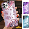 Butterfly Dandelion Grandma Nana Mimi Mom Auntie Personalized Phone Case SC24110130