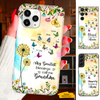 Butterfly Dandelion My greatest blessings called me Mom Nana Mimi Gigi Auntie Personalized phone case SC2412415