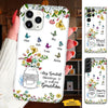 Butterfly Flower My Greatest Blessings called me Mom Grandma Nana Mimi Gigi Auntie Personalized phone case SC2412430