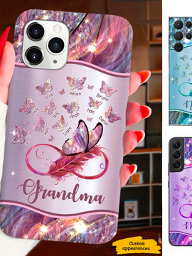 Butterfly Grandma Mommy Auntie Personalized Phone Case SC2812233