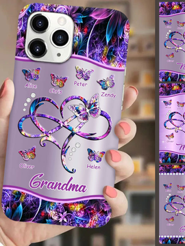 Butterfly Grandma Nana Mimi Gigi Auntie Mom Personalized Phone case SC2411054