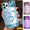 Butterfly Heart Grandma Mimi Nana Mommy Auntie Personalized Phone Case SC81247