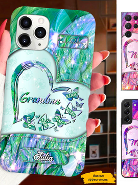 Butterfly Heart Grandma Nana Mimi Mom Auntie Personalized Phone Case SC2410268