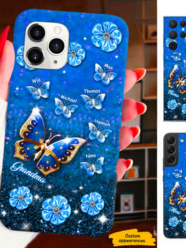 Butterfly Mom Grandma Nana Mimi Gigi Auntie Personalized phone case SC2212457