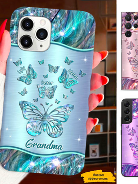 Butterfly Mom Grandma Nana Mimi Gigi Auntie Personalized phone case SC2212461