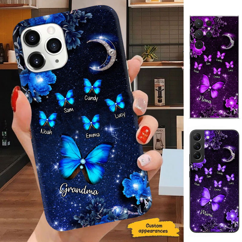 Butterfly Mom Grandma Nana Mimi Gigi Auntie Personalized phone case SC2512440