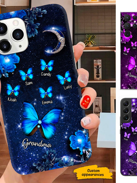 Butterfly Mom Grandma Nana Mimi Gigi Auntie Personalized phone case SC2512440