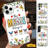 Butterfly This Grandma Belongs to Nana Mimi Mom Auntie Personalized Phone Case SC2411014