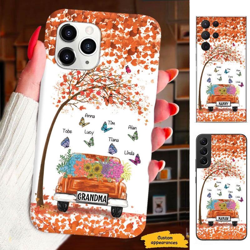 Butterfly Truck Grandma Nana Mimi Gigi Personalized Phone Case SC1512414