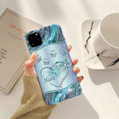 Butterfly Blessed to be called Grandma Nana Mimi Mom Personalized Phone case SC24041025