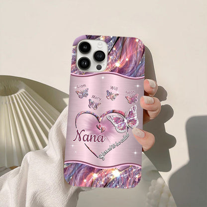 Butterfly Blessed to be called Grandma Nana Mimi Mom Personalized Phone case SC24041025