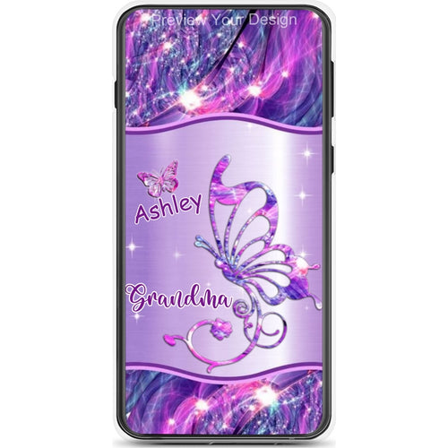 Butterflies Grandma Nana Mimi Mom Personalized Phone Case