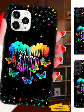 Colorful Butterfly Mom Grandma Nana Mimi Gigi Auntie Personalized phone case SC231247