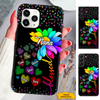 Colorful Flower Blessed Mom Grandma Nana Mimi Gigi Auntie Personalized phone case SC2612417