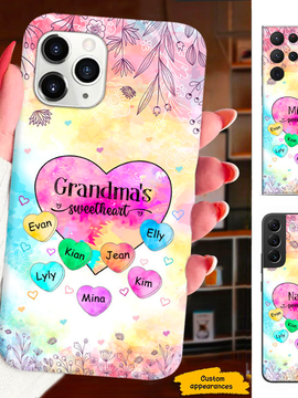 Colorful Grandma Nana Mimi Gigi sweethearts Personalized Phone Case SC151243