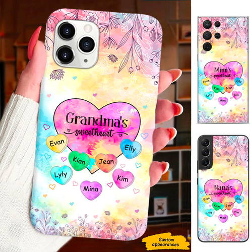 Colorful Grandma Nana Mimi Gigi sweethearts Personalized Phone Case SC151243