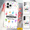 Colorful Hand Print Mom Grandma Nana Mimi Gigi Auntie Personalized phone case SC251246