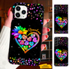 Colorful Heart Grandma Nana Mimi Gigi Auntie Mom Personalized Phone case SC24110515