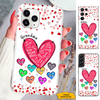 Colorful Heart Mom Grandma Nana Mimi Gigi Auntie Personalized phone case SC2512418