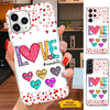 Colorful Heart Mom Grandma Nana Mimi Gigi Auntie Personalized phone case SC2612418