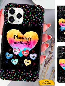 Colorful Mom Grandma Sweethearts Nana Mimi Gigi Auntie Personalized phone case SC2512431