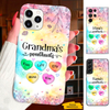 Colorful Mom Grandma Sweethearts Nana Mimi Gigi Auntie Personalized phone case SC261242