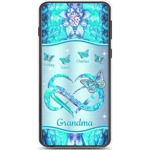 Butterfly Blessed To be called Grandma Nana Mimi Mommy Personalized Phone Case