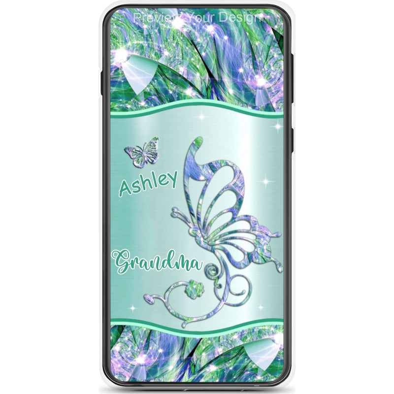 Butterflies Grandma Nana Mimi Mom Personalized Phone Case SC226525