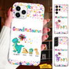 Dinosaur Grandmasaurus Nana Mimi Mom Auntie Personalized Phone Case SC24102617