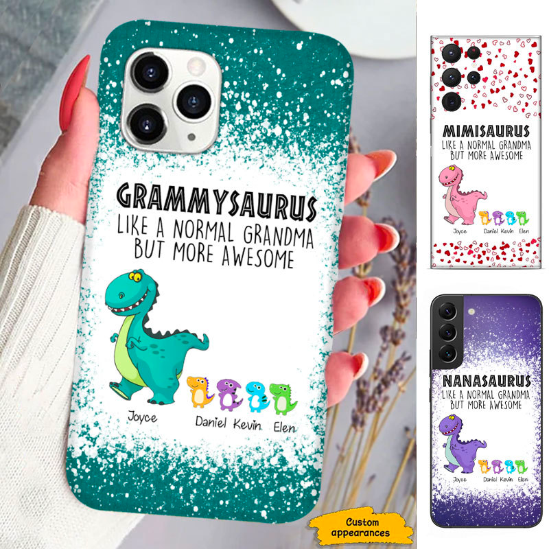 Dinosaur Grandmasaurus Nanasaurus Mom Grandma Nana Mimi Gigi Auntie Personalized phone case SC2212414