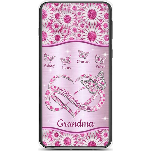 Butterfly Blessed To be called Grandma Nana Mimi Mommy Personalized Phone Case
