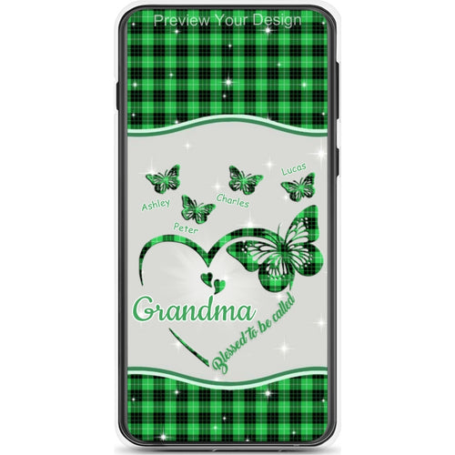 Butterflies Blessed to be called Nana Mimi Gigi Grandma Personalized Phone Case SC1762-35