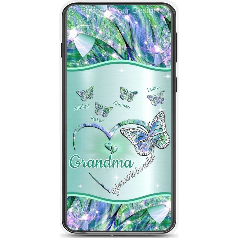 Butterflies Blessed to be called Nana Mimi Gigi Grandma Personalized Phone Case SC1762-41