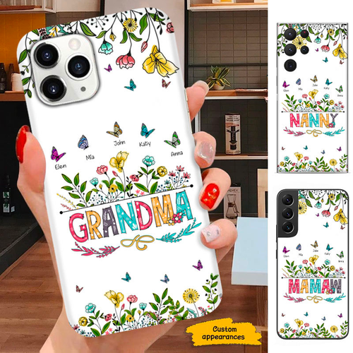 Sunflower Hummingbirds Grandma Nana Mimi Mom Auntie Personalized Phone Case SC2410223