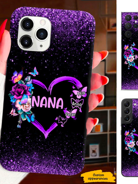 Flower Butterfly Mom Grandma Nana Mimi Gigi Auntie Personalized phone case SC231242