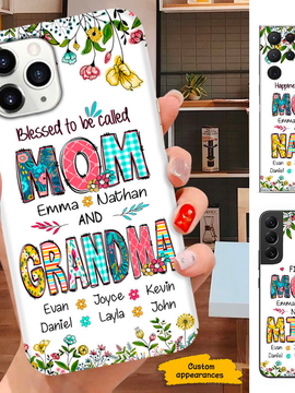 Flower First Mom Now Grandma Nana Mimi Gigi Auntie Personalized phone case SC2612441