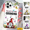 Flower Gnome Butterfly Mom Grandma Nana Mimi Gigi Auntie Personalized phone case SC2612425