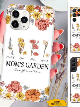 Flower Grandma's Garden Mom Nana Mimi Gigi Auntie Personalized phone case SC2412423