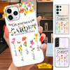 Flower Grandma's Garden Mom Nana Mimi Gigi Auntie Personalized phone case SC241242