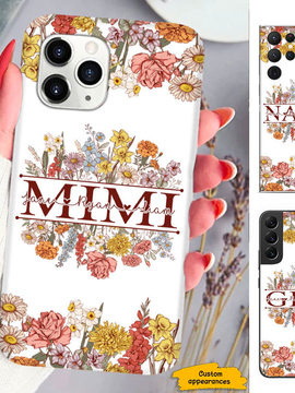 Flower Mom Grandma Nana Mimi Gigi Auntie Personalized phone case SC2412425