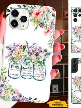 Flower Mom Grandma Nana Mimi Gigi Auntie Personalized phone case SC2412447