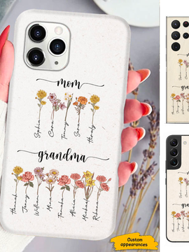 Flower Mom Nana Mimi Gigi Auntie Personalized phone case SC241247