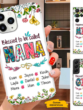 Flower Mom Nana Mimi Gigi Auntie Personalized phone case SC241249